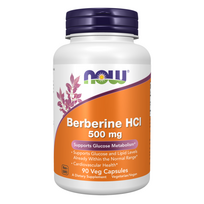 Now Foods Berberine HCl 500 mg 90 vcaps