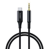 Audio kabelis Choetech AUX006 USB-C to 3.5mm juodas