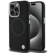 BMW parašo skystas silikonas Magnetinis dėklas telefonui iPhone 15 Pro Max - juodas