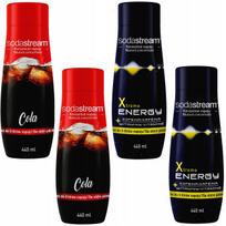 4 SodaStream koncentratų rinkinys 2x (Kola+Energija)