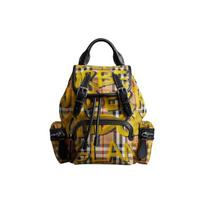 Burberry Klasikinis raštas Geltonas Grafiti Odinis Kuprinė Moteriška Kuprinė Ruda 4075833 Basic Set (Bag+Dust Bag)