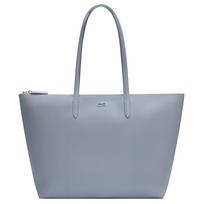 Lacoste Fashion Casual Versatile PVC Tote Shopping Bag Shoulder Bag Large Women tote bags Gray Blue NF1888PO-Q48 Gray Blue