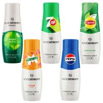 SODASTREAM Mojito+Mirinda+7Up+Pepsi+Lipton žaliosios arbatos sirupai sodos aparatui