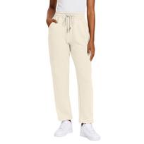 Ladies' Fashionable Color Straight Leg Pants With High Waist And Elastic Waist Casual Pants L smėlis