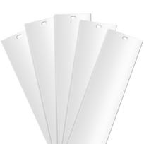5 vnt. 82,5  vertikalios žaliuzių atsarginės dalys PVC vertikalių žaliuzių keičiamos juostelės, skirtos stumdomoms stiklinėms durims, terasos durims, langams balta