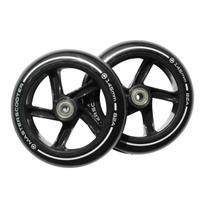 145mm MASTER paspirtuko ratukai Juodi + Guoliai
