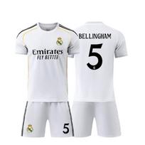 „Real Madrid“ 25/26 m. namų marškinėliai #10Mbappé | „Adidas“ balta apranga | „Bellingham 5“ ir CR7 variantas 150cm