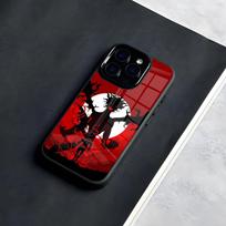 Asta animacinis juodasis dobilas telefono dėklas IPhone 17 Pro Max 16 15 14 13 11 Pro Max Plus stiklinis telefono dėklas iPhone 11 Pro