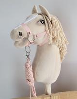 Hobby Horse Set: A3 Halter + Rope Lead - Powder Pink