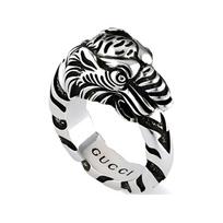 Gucci Garden Vintage Distressed Silver Ring Men rings 621296-J8400-0701 16