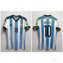 Argentinos namų marškinėliai Messi 10 - Klasikiniai mėlynai balti dryžuoti futbolo marškinėliai 18
