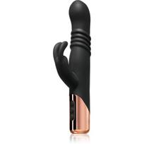 Rosy Gold Rabbit with Thrusting Function klitorį stimuliuojantis vibratorius 22.8 cm