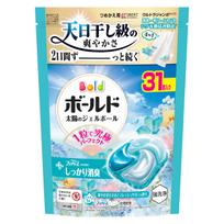 Bold Laundry Detergent Sun Gel Balls Refreshing Sunshine and Fresh Soap Scent Refill Pack of 31 4-in-1
