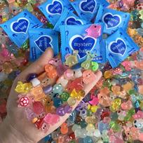 32PCS Random Animal-Shaped Non-Expanding Gel Beads - Colorful Translucent Decorative Beads,Cute Mini Animal-Shaped Gel Ornaments