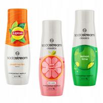 Sodastream Ledo arbata Persikas + Greipfrutas + Citrina-Laimas 3 vnt. Koncentratų rinkinys