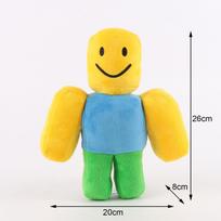 Naujas 26 cm Roblox Noob pliušinis žaislas, klasikinis kubo formos personažas, minkštas pliušinis žaislas žaidimų gerbėjų kolekcijai ir vaikų gimtadienio dovana 26cm