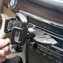 Universalus automobilio kompaktinio disko lizdas, telefono laikiklis, stovas, skirtas mobiliesiems telefonams iPhone Samsung