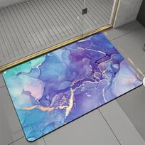 Modern Marble Bathroom Mat Absorbent Non Slip Bathtub Rug Waterproof Decorative Carpet Home Decor Accessories 30x40Diatomud