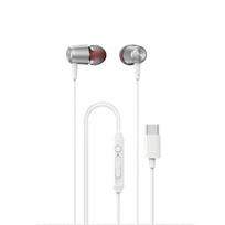 Dudao X1PROT įstatomos laidinės USB-C ausinės 1.2m - baltos