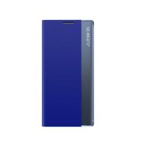 Naujas Sleep View dėklas su atvartu ir stovu Samsung Galaxy A35 - mėlynas