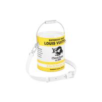 Louis Vuitton Paint Can Series Leather Shoulder Tote Bag Men bags Yellow M81593 Basic Set (Bag+Dust Bag)