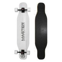 Longboard MASTER 42  Klevo riedlentė 107cm - Dizainas: Balta mediena