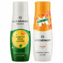 2x Syrup for the SODASTREAM Ginger Saturator + MIRINDA Water Concentrate