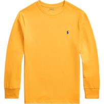 Polo Ralph Lauren Vienspalviai apvalios apykaklės siuvinėtas arkliukas ilgomis rankovėmis Vaikų viršutiniai drabužiai Geltoni 323854677-082 L