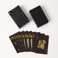 Šventės dovanėlės Juoda Auksinė Kortų Žaidimo Kortų Grupė Vandeniui Atspari Pokerio Rinkinys Magiška Dmagic Pakuotė Stalo Žaidimo Dovana Kolekcija