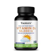 Vitaminas D3 (50 000 TV), didelė koncentracija, be cukraus, 60/120 kapsulių 60 capsules