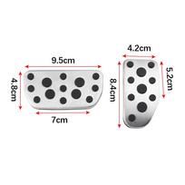 AT MT Car Pedals for Toyota Yaris 2017+ Vios FS 2014+ Gas Accelerator Brake Stainless Steel Non-slip Pedal Cover Parts