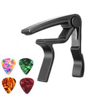 Guitar Capo Trigger Quick Change Key Clamp Acoustic Tone 2 PCS with 8 Free Picks juoda