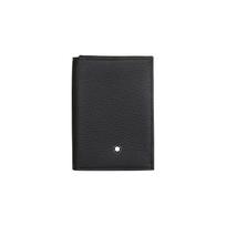 Montblanc Meisterstück Paprastas universalus verslo odinis kortelių dėklas Vyriškas kortelių dėklas Juodas 113310 Basic Set (Bag+Dust Bag)