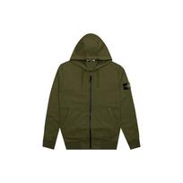 Stone Island pilno užtrauktuko gobtuvas Tamsiai žalias Vyriški viršutiniai drabužiai 741564251-V0058 L