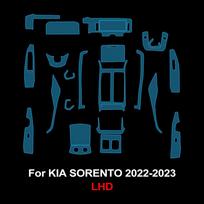 TPU apsauginė plėvelė automobilio interjerui Kia Sorento 2026 2026 Anti-scratch Navigacijos centrinės konsolės prietaisų skydelio iš anksto supjaustyta PPF danga
