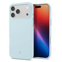 Spigen Silicone Fit MagSafe dėklas skirtas Apple iPhone 17 Pro Max – mėlynos spalvos