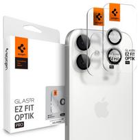Spigen Optik Pro GLAS.TR ”EZ FIT” kameros apsauga 2-pack skirtas Apple iPhone 16 / 16 Plus / 17 – Silver