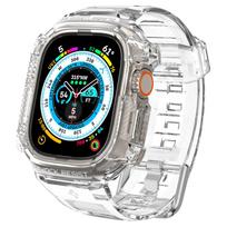 Spigen Rugged Armor Pro Case – Band with case for Apple Watch Ultra 49 mm (Clear))