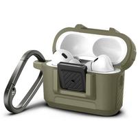 Spigen Lock Fit – Armoured dėklas skirtas Apple AirPods Pro 1 / 2 (Vintage Khaki)