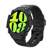 Spigen Rugged Armor Pro – Strap + Case for Samsung Galaxy Watch 7 40 mm (Matte Black)