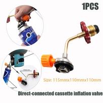 1PCS Gas Butane Cylinder Tank Charging Valve Refill Direct Connector Adapter For Outdoor Camping Picnic Cylinder Filling Adapter