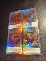 Yu-Gi-Oh! Black Rose Dragon Trading Flash Cards 4pcs/Set DIY Collectible Signature Anime Cartoon Lovely Gift Self-Control Gilded