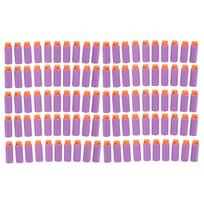 100pcs Universal Short Darts High Density EVA Soft Shot Harmless Toy Refill for Various Shooting Toy Purple