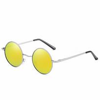 MYT_0343 Poliarizuoti Saulės Akiniai Vyrams Moterims Retro Apvalūs Saulės Akiniai Metalinis Rėmelis Akiniai Vairavimui Oculos De Sol UV400 Other