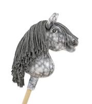 Hobby Horse Premium Small Stick Horse - Dapple Grey with Grey Mane A4