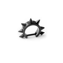 1 vnt. Nerūdijančio plieno kūginis smaigalio kniedės ausies lankelis Pradurto ausies vėrinys Vyrams Moterims Punk Rock Kremzlės Tragus Helix Auskarai 16G 10mm gray