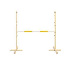 Žaislinio žirgo šuolių tvora 120cm, geltonas strypas