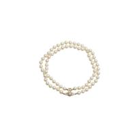 Vivienne Westwood Graziella Perlinis Chokeris Dvigubo Sluoksnio Perlinis Sidabrinis Vėrinys Moteriškas vėrinys Auksinis 6303003K-02R143 Box,W1