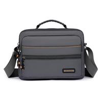 Solid Color Waterproof Shoulder Bag Men's Messenger Bag Large Capacity Crossbody Bag žalia