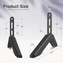 Universalus TV stovas Pagrindas Stalviršio TV kojelės Vizio Samsung Lg Tcl Hisense televizoriams Su varžtais Lengvas montavimas A1